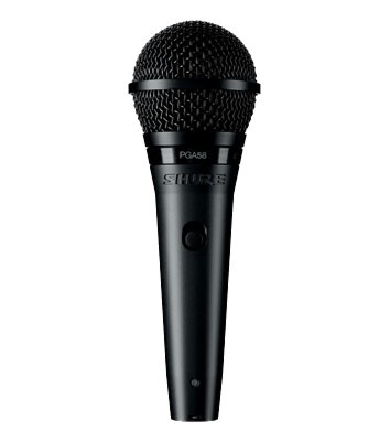 Galerijní obrázek č.4 Dynamické pódiové vokální mikrofony SHURE PGA58-QTR (PG ALTA)