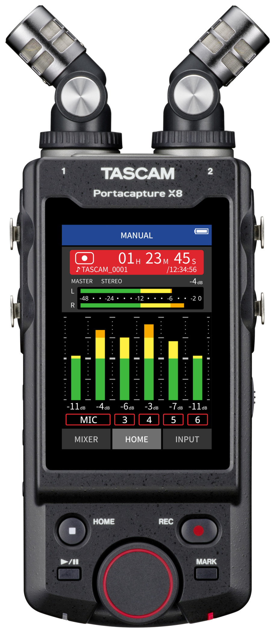 Galerijní obrázek č.1 Vícestopé rekordéry přenosné TASCAM Portacapture X8 B-Stock