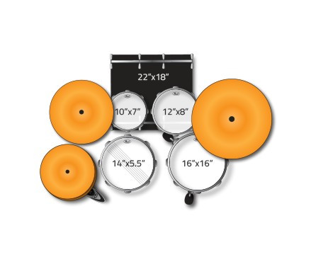 Galerijní obrázek č.5 22“; 10“, 12“; 16“ PEARL EXX725SBR/C735 Export EXX - Matte White