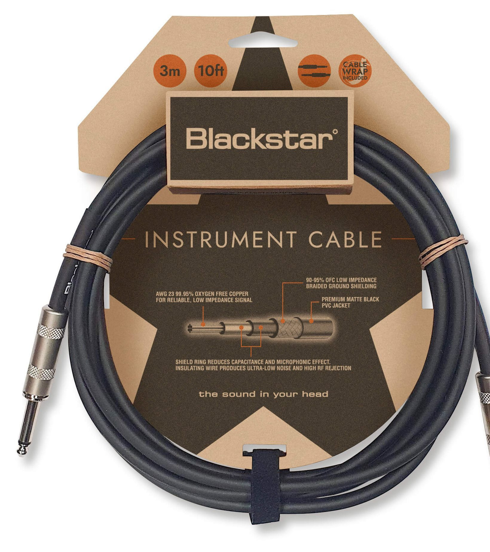Hlavní obrázek 1-4m BLACKSTAR Standard Cable 3m STR/ANG