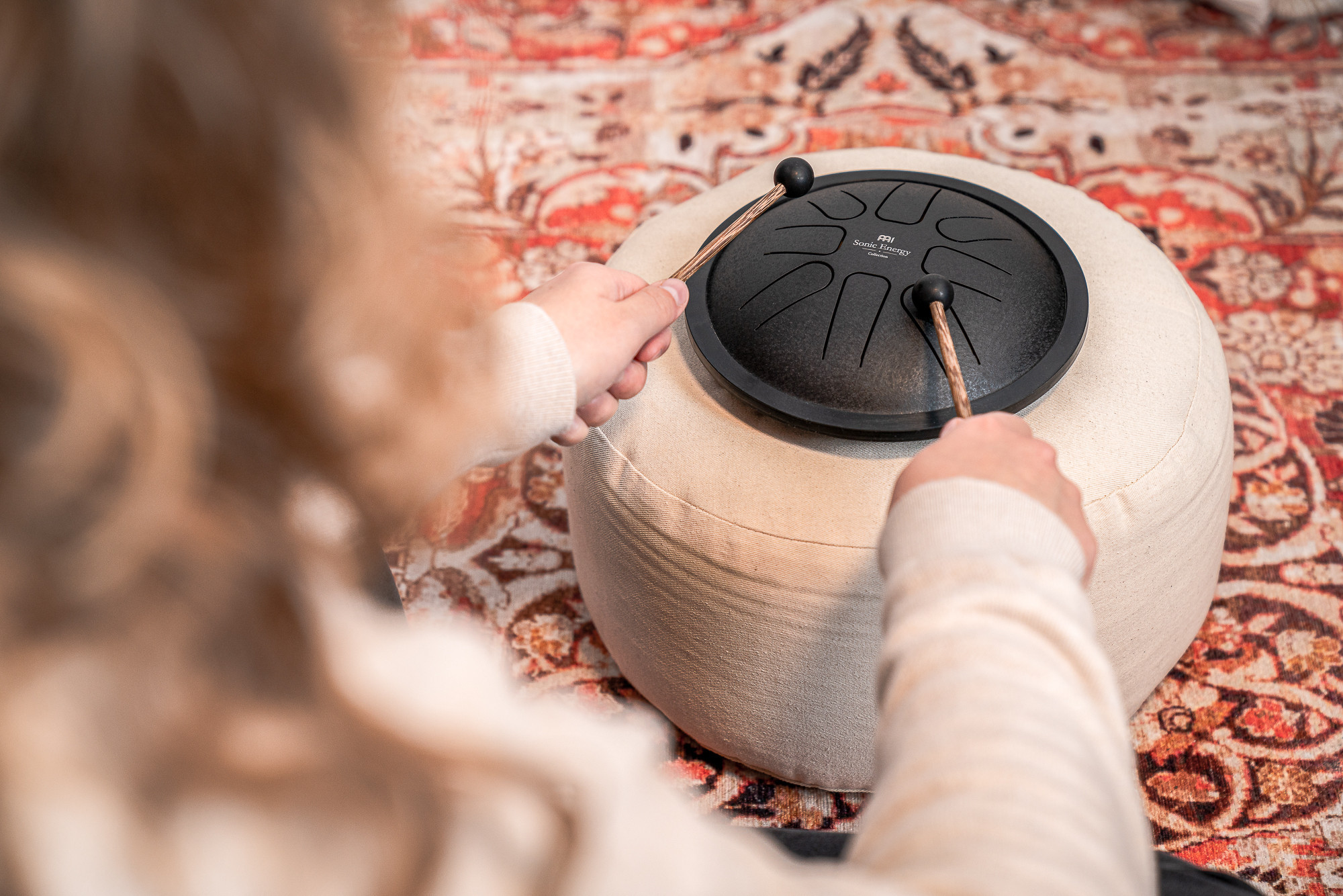 Galerijní obrázek č.3 Melodické nástroje MEINL Sonic Energy SSTD1BK Small Steel Tongue Drum F Minor - Black