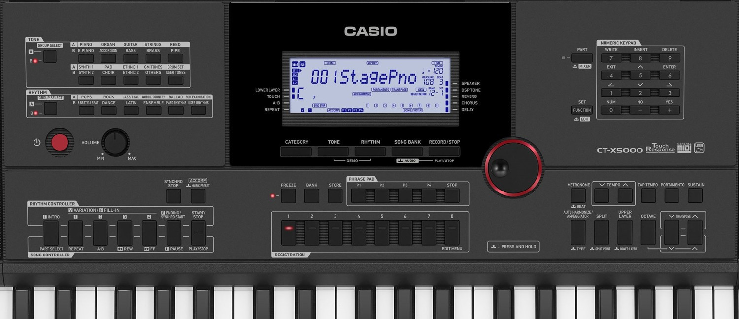 Galerijní obrázek č.3 Keyboardy s dynamikou CASIO CT-X5000