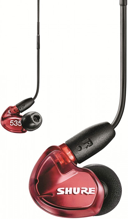Hlavní obrázek Do uší (s kabelem) SHURE SE535LTD - ČERVENÁ SPECIALEDITION IN-EAR SLUCHÁTKA S RMCE-UNI