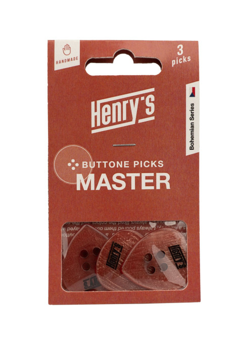 Hlavní obrázek Tvrdost do 2.0 HENRY’S HEBUTMS Buttone , 2mm, oranžová, 3ks