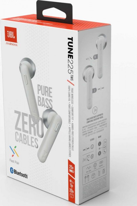 Hlavní obrázek Bezdrátová do uší JBL Tune 225TWS White