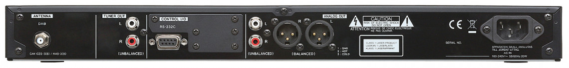 Hlavní obrázek Profesionální CD/DVD/USB/SD/MC přehrávače TASCAM CD-400UDAB