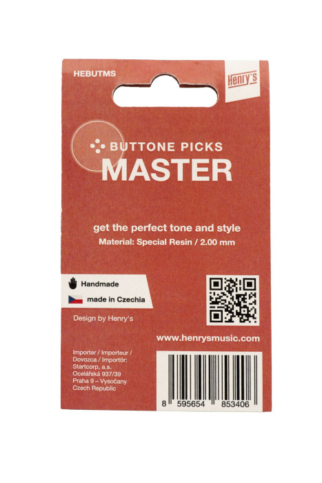 Hlavní obrázek Tvrdost do 2.0 HENRY’S Buttone Master - Orange