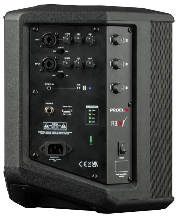 Hlavní obrázek Mobilní a bateriově napájené reproboxy PROEL FREEONEX