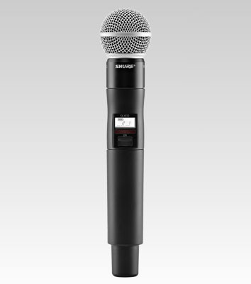 Hlavní obrázek S ručním mikrofonem SHURE QLXD24/SM58 K51  606 - 670 MHz