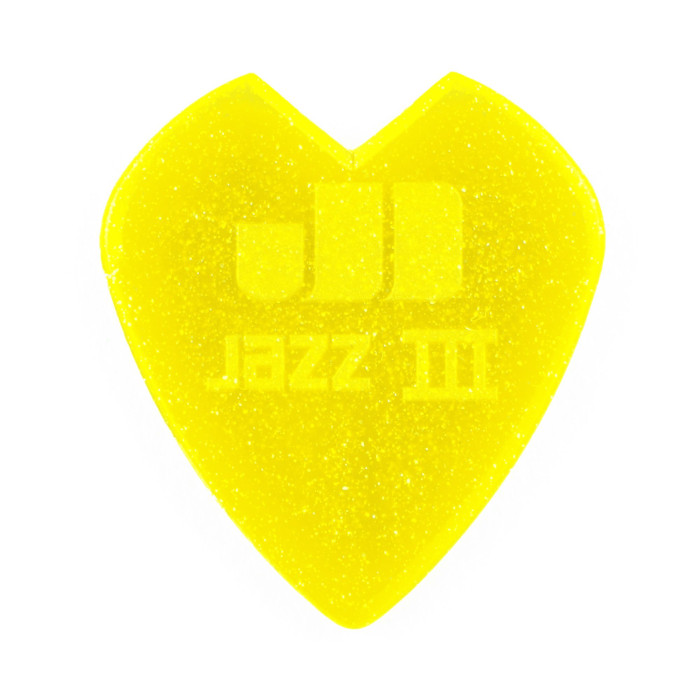 Hlavní obrázek Ostatní  DUNLOP Kirk Hammett Jazz III Pick Yellow Glitter, 6 ks