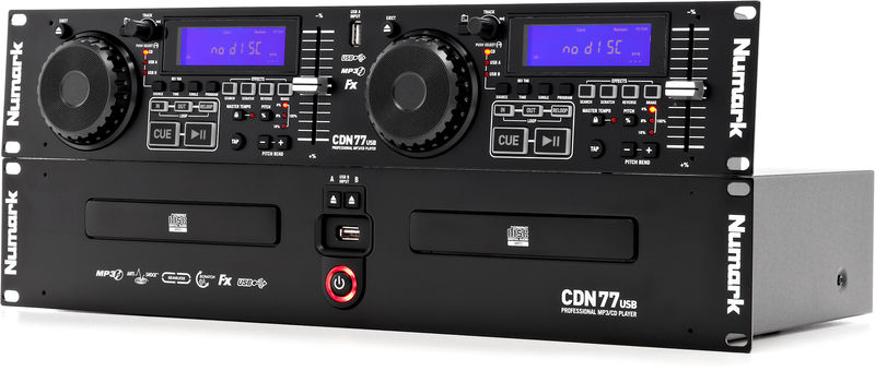 Hlavní obrázek Profesionální CD/DVD/USB/SD/MC přehrávače NUMARK CDN77 USB