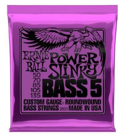 Hlavní obrázek Tvrdost .050 ERNIE BALL P02821 Power Slinky Bass-5 50-135