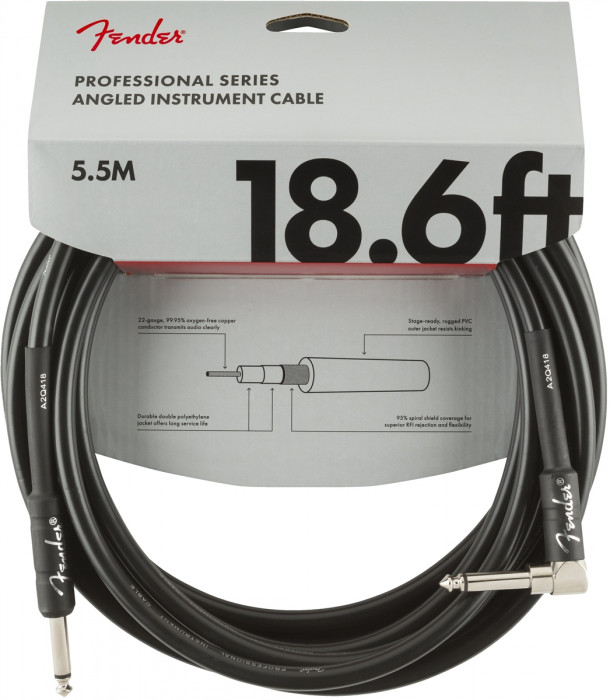 Levně Fender Professional Series 18,6 Instrument Cable Angled