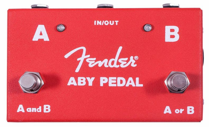 Levně Fender ABY 2-Switch Pedal Red