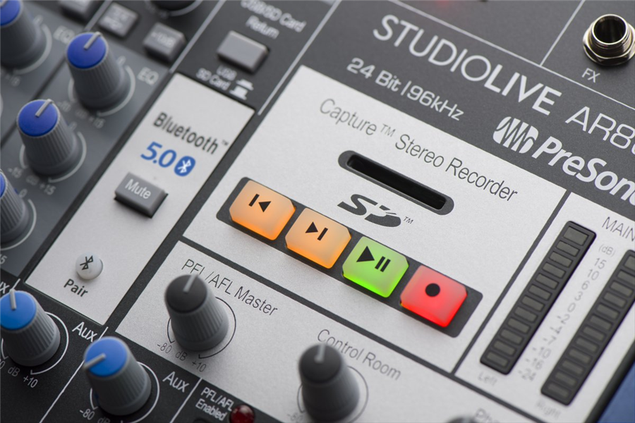 Hlavní obrázek Mixážní pulty s USB nebo FW PRESONUS StudioLiveAR8 USB-C