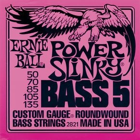 Levně Ernie Ball P02821 Power Slinky Bass-5 50-135
