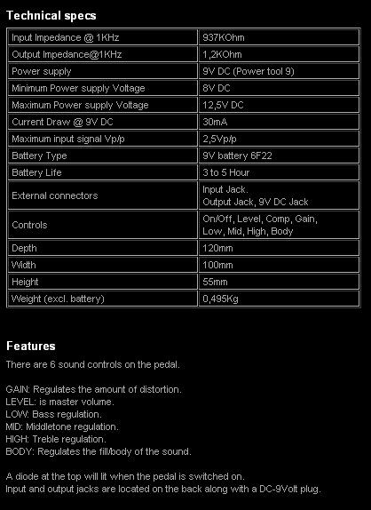 Hlavní obrázek Overdrive, distortion, fuzz, boost T-REX Bloody Mary, heavy metal distortion