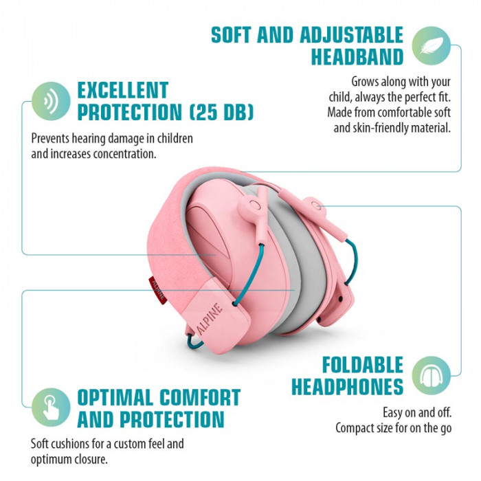 Hlavní obrázek Ochrana sluchu ALPINE Muffy Pink