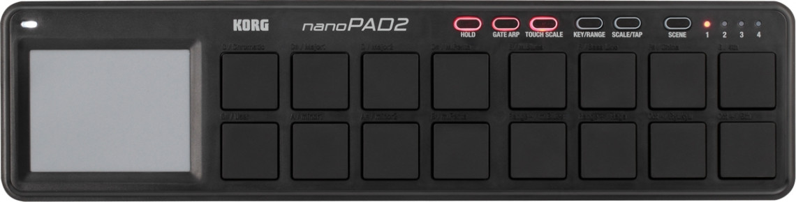 Hlavní obrázek MIDI kontrolery KORG NANOPAD2 BK