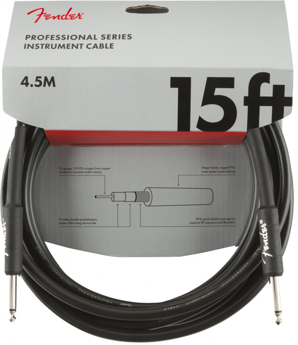 Hlavní obrázek 1-4m FENDER Professional Series 15 Instrument Cable