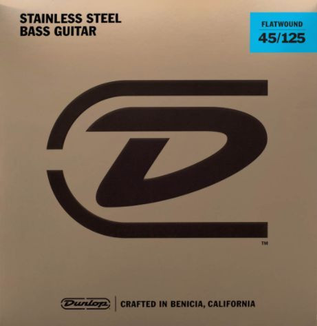 Dunlop DBFS45125S Flatwound Bass 45-125 Obrázek