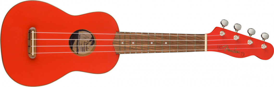 Levně Fender Venice Soprano Ukulele - Fiesta Red Limited Edition