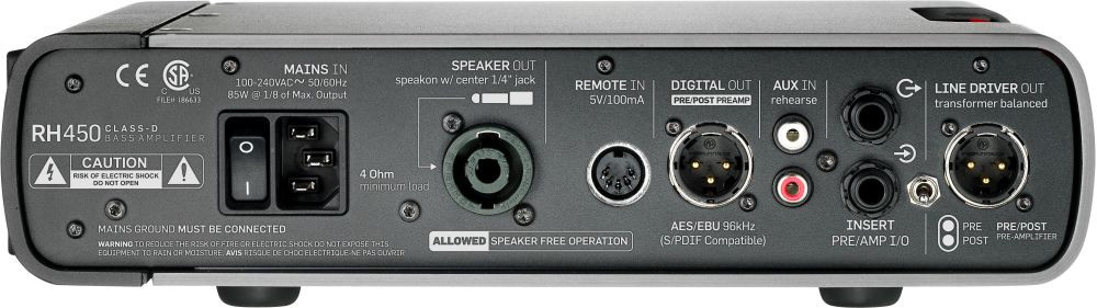 Hlavní obrázek Tranzistorové zesilovače TC ELECTRONIC RH450