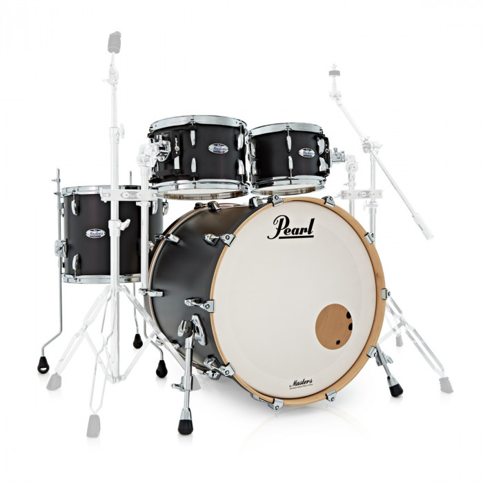Hlavní obrázek 22“; 10“, 12“; 14“ PEARL MCT924XEFP Masters Maple Complete - Matte Caviar Black