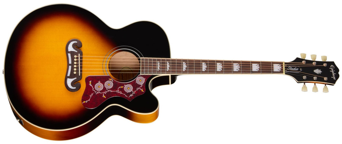 Hlavní obrázek Jumbo EPIPHONE J-200 Studio EC - Vintage Sunburst