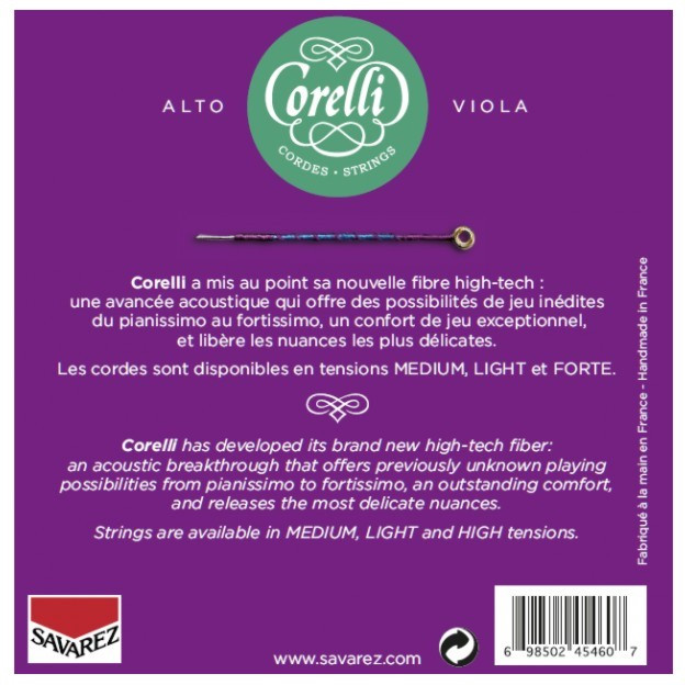 Hlavní obrázek Struny SAVAREZ 930L Corelli Cantiga Viola Set - Light