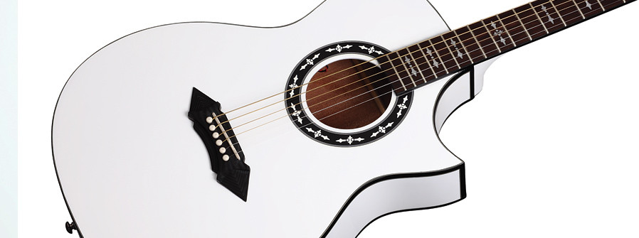 Hlavní obrázek Další tvary SCHECTER SA-1 AC SGR, Rosewood Fingerboard - White