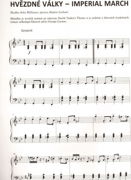 Hlavní obrázek Příslušenství PUBLIKACE Filmový klavír 4 aneb melodie z velkých filmů pro malé pianisty - Radim Linhart