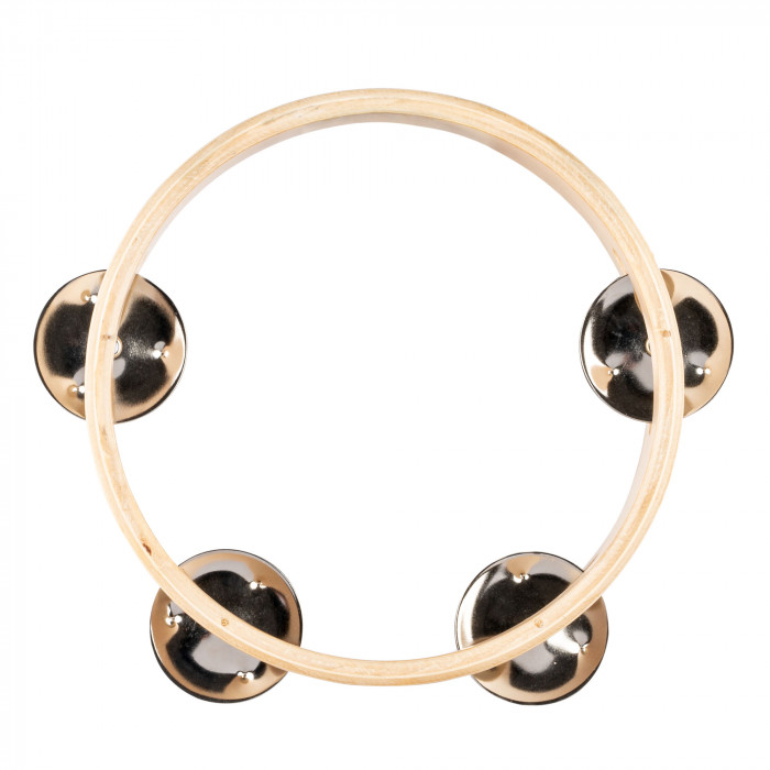 Hlavní obrázek Perkuse NINO PERCUSSION NINO941 Single Row Wood Tambourine 6” - Natural