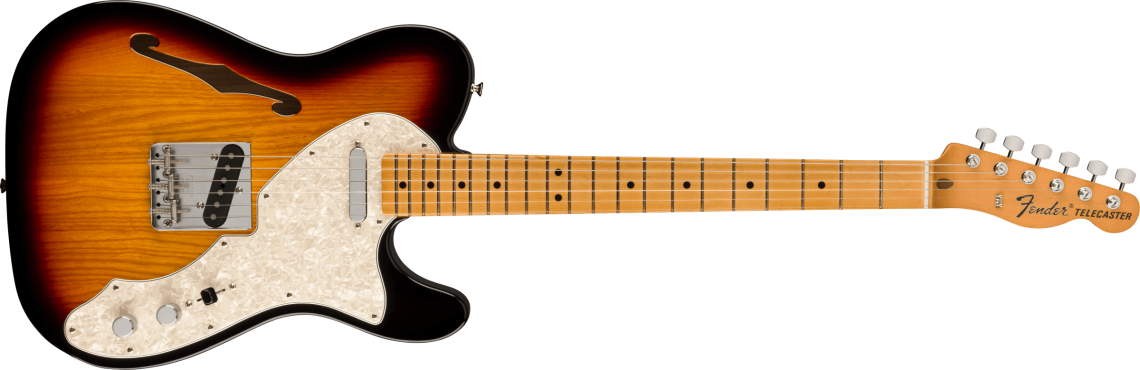 Levně Fender Vintera II `60s Telecaster Thinline - 3-Color Sunburst