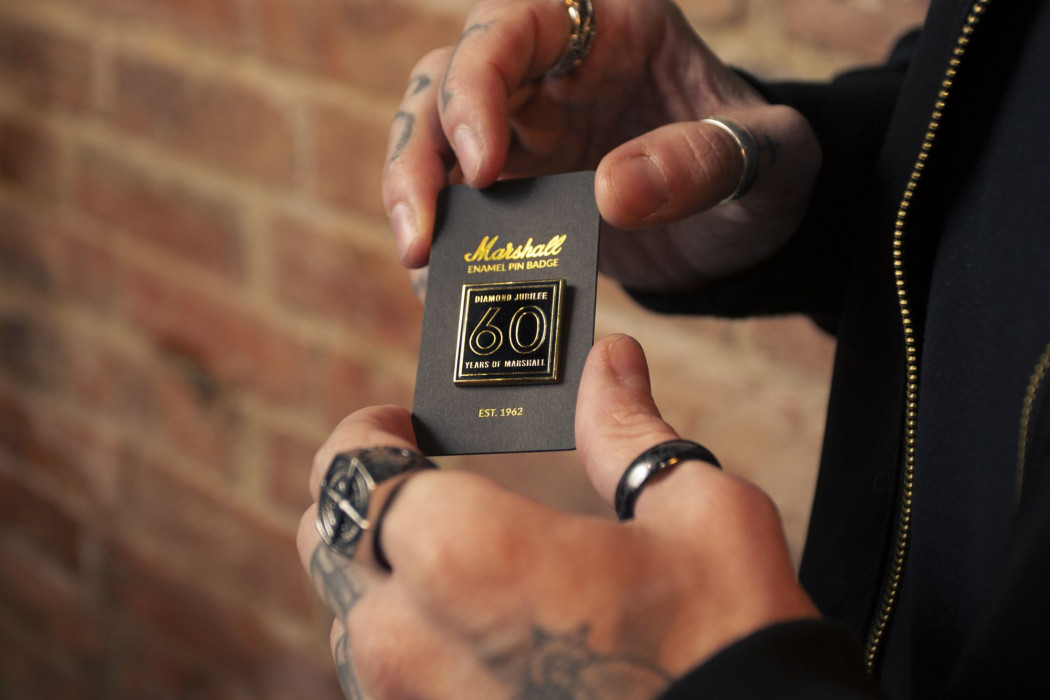 Hlavní obrázek Výprodej MARSHALL 60th Anniversary - Smaltovaný odznak se špendlíkem