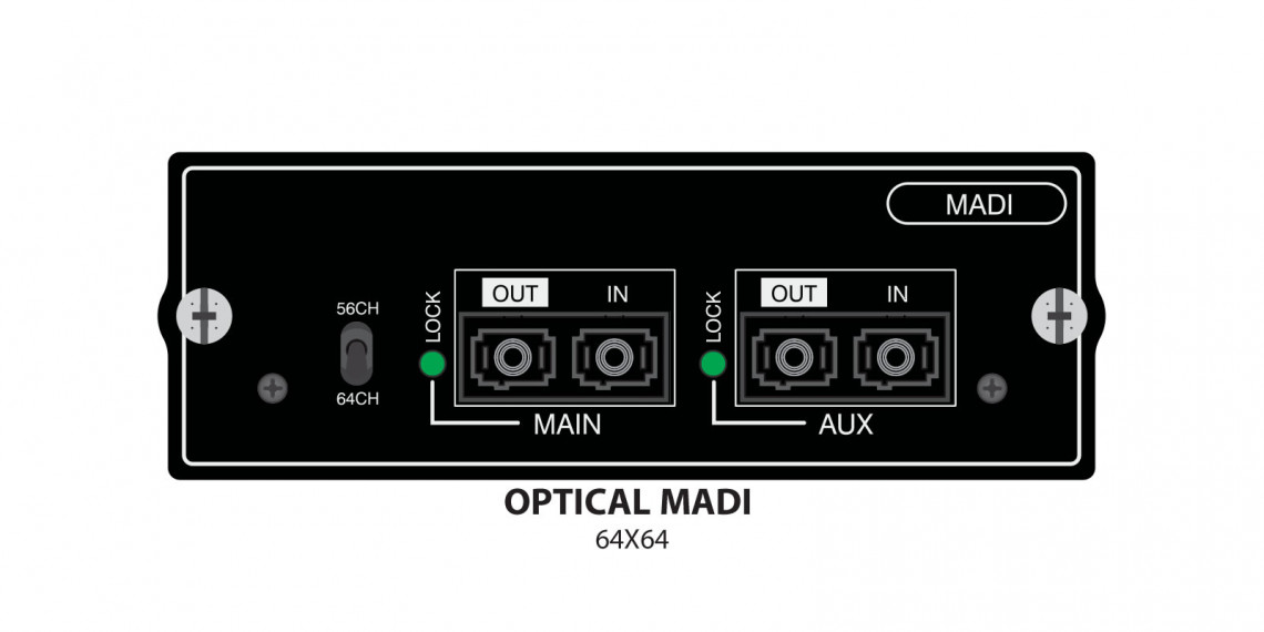 Hlavní obrázek Příslušenství k digitálním mixům SOUNDCRAFT Si Optical MADI Card
