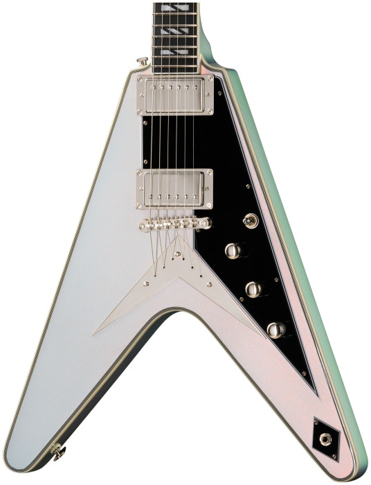Hlavní obrázek Hard&heavy EPIPHONE Futura Flying V Custom - Quicksilver Shift