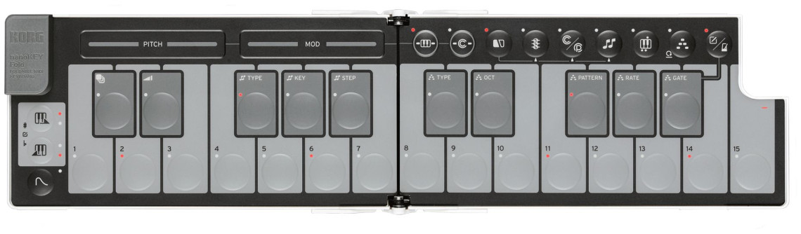 Hlavní obrázek MIDI keyboardy KORG nanoKEY Fold White