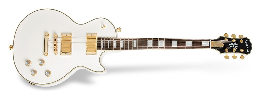 Hlavní obrázek Les Paul EPIPHONE Premier Artist Bjorn Gelotte Jotun Les Paul Custom Outfit Bone White