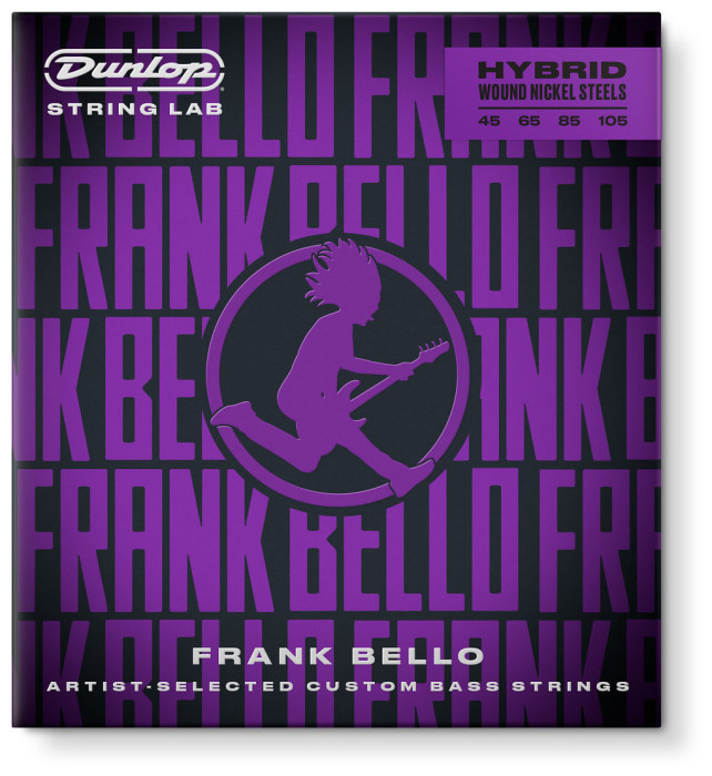 Hlavní obrázek Tvrdost .045 DUNLOP FBHYN45105 FRANK BELLO HYBRID WOUND NICKEL BASS STRINGS 45-105