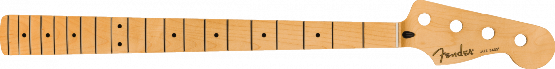 Hlavní obrázek Náhradní díly FENDER Player Series Jazz Bass Neck, 22 Medium Jumbo Frets, Maple, 9.5", Modern "C"