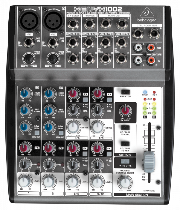 Hlavní obrázek Mixážní pulty bez efektu BEHRINGER XENYX1002