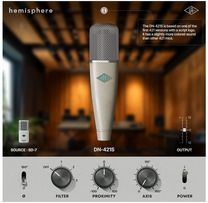 Hlavní obrázek Dynamické nástrojové mikrofony UNIVERSAL AUDIO SD-7