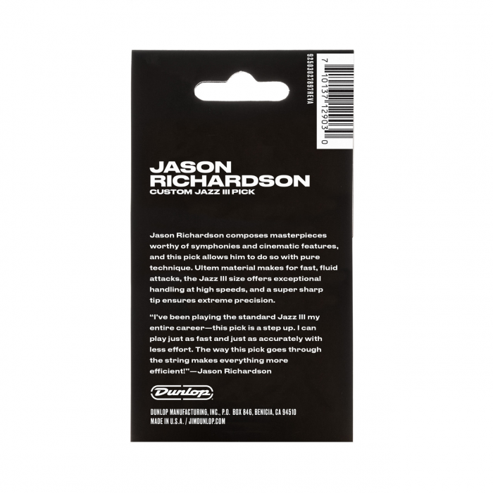 Hlavní obrázek Tvrdost do 2.0 DUNLOP 561PJR Jason Richardson Custom JAZZ III Pick