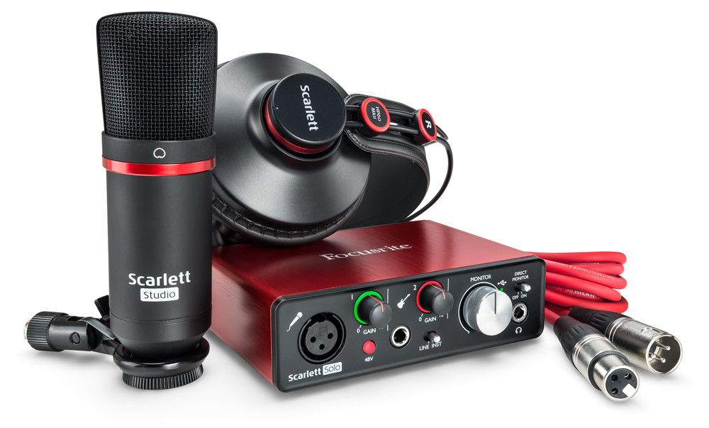 Hlavní obrázek Velkomembránové kondenzátorové mikrofony FOCUSRITE Scarlett Solo Studio 2nd Gen