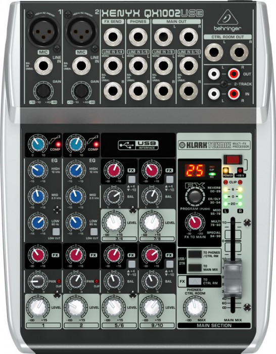 Hlavní obrázek Mixážní pulty s efektem BEHRINGER XENYX QX1002USB