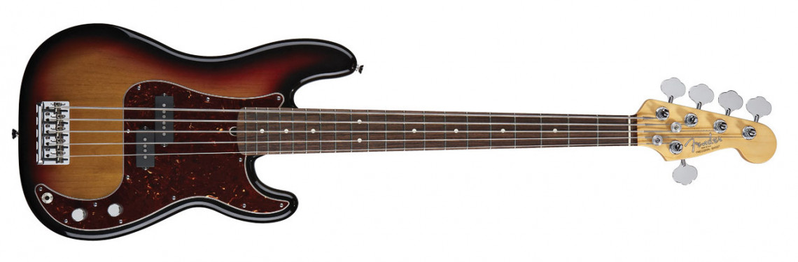 Hlavní obrázek 5strunné FENDER American Standard Precision Bass® V (Five String), Rosewood Fingerboard, 3-Color Sunburst