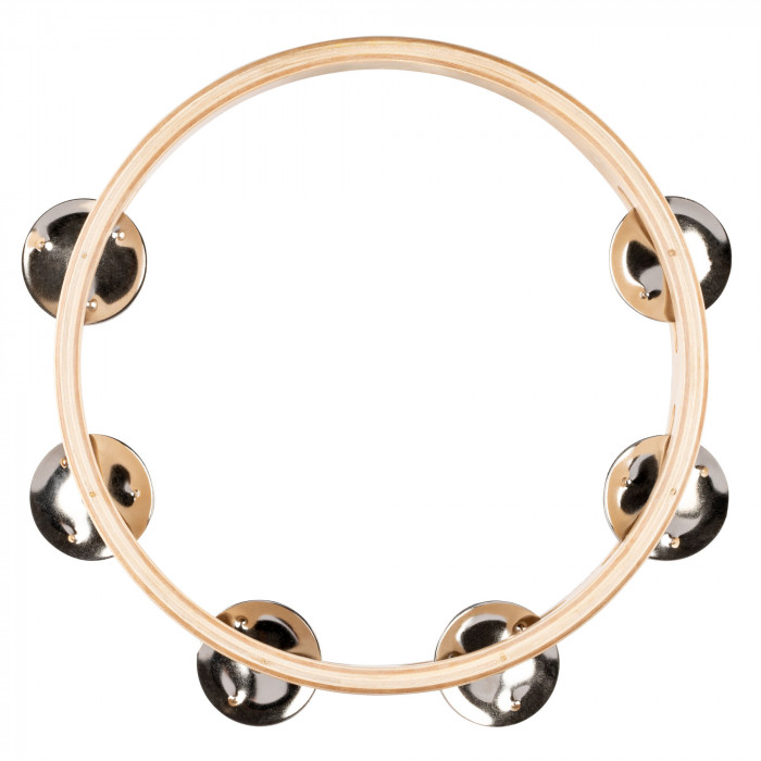 Hlavní obrázek Perkuse pro děti NINO PERCUSSION NINO943 Single Row Wood Tambourine 8” - Natural