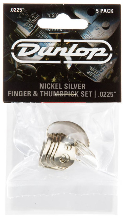 Hlavní obrázek Prstýnky DUNLOP Nickel Silver Finger & Thumbpicks .0225 in - 5 ks