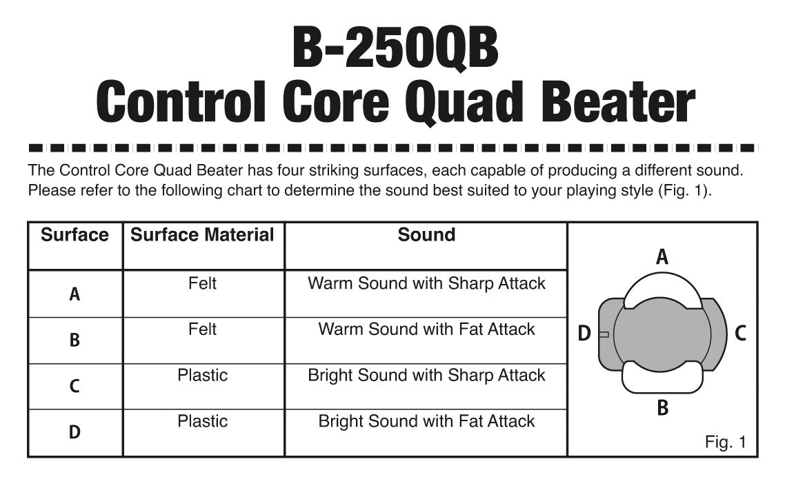 Hlavní obrázek Beatery pro pedály PEARL B-250QB QuadBeater